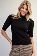 Shirt - Short Sleeve Solid Sweater