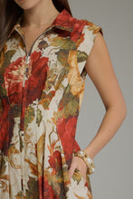 Dress - Floral Zipper