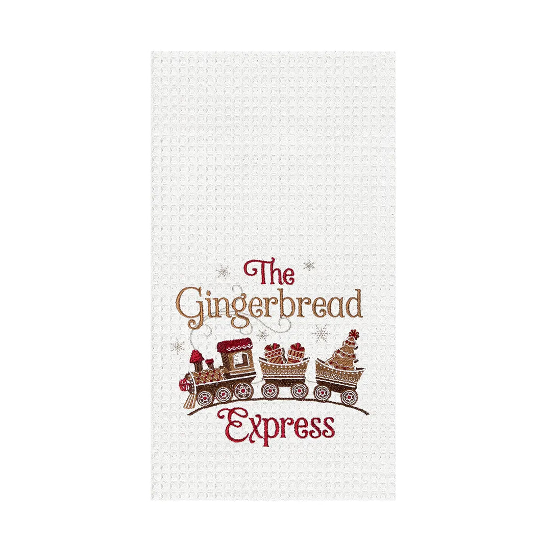 Gingerbread Train Towel
