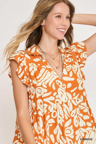 Dress - Two Tone Orange
