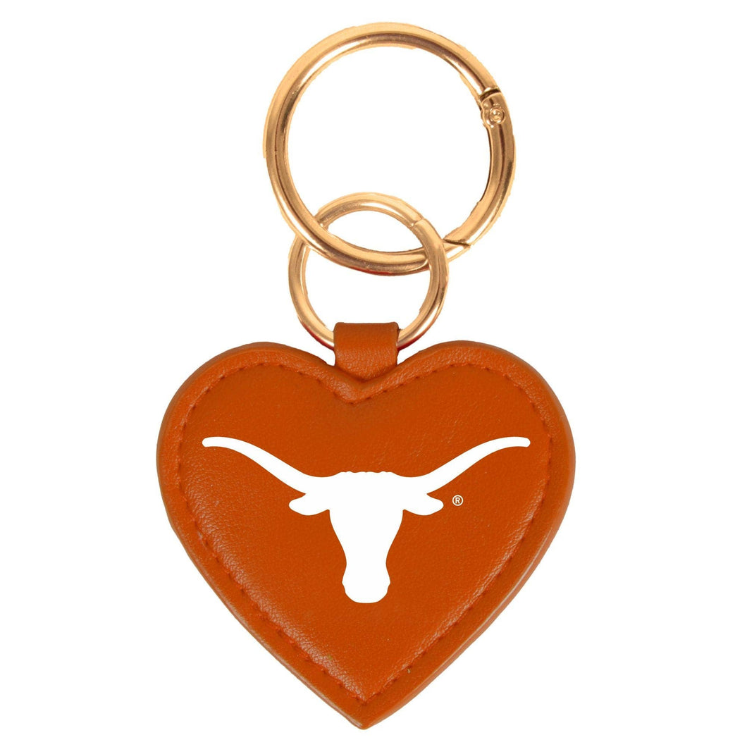 Texas Longhorns Heart Bag Charm/ Key Ring