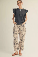 Pant  - Floral Barrel