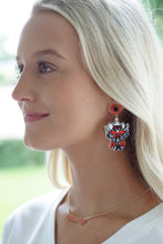 Texas Tech Raider Red Resin Mascot Earrings in Red/Black