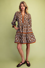 Dress - Brown Floral