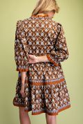 Dress - Brown Floral