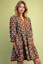Dress - Brown Floral