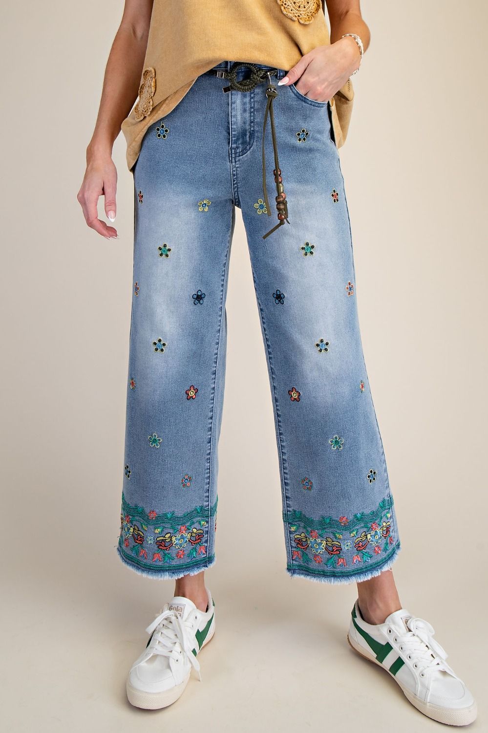 Pant - Embroidery Denim