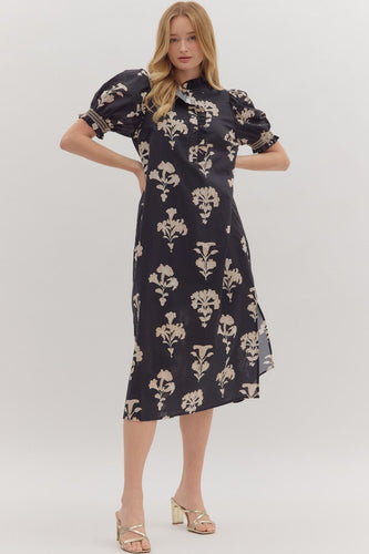 Dress - Ruffle Neck