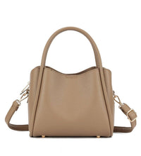 94646 Clara 3 Compartment Satchel/Crossbody Bag: Silver