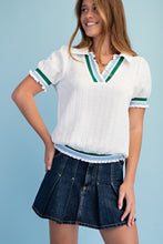 Shirt - textured VNeck