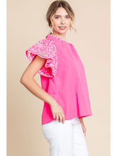 Shirt - Pink Ruffle