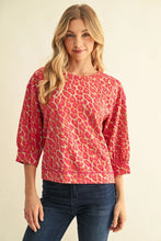 Shirt - Pink Leopard Pullover