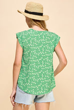 Shirt - V Neck Floral Print