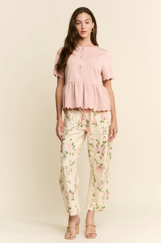 Pant - Floral Motif