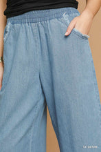 Pant - Washed Denim with Fringe Hem