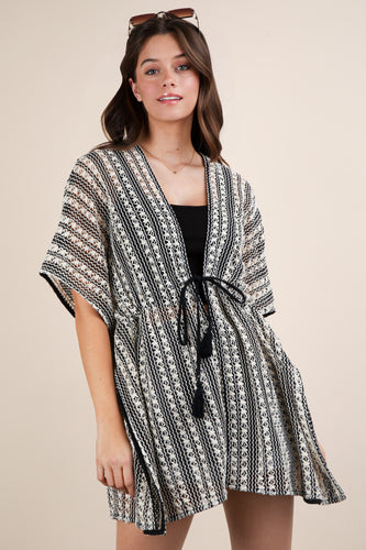 Wrap - Striped Cardigan
