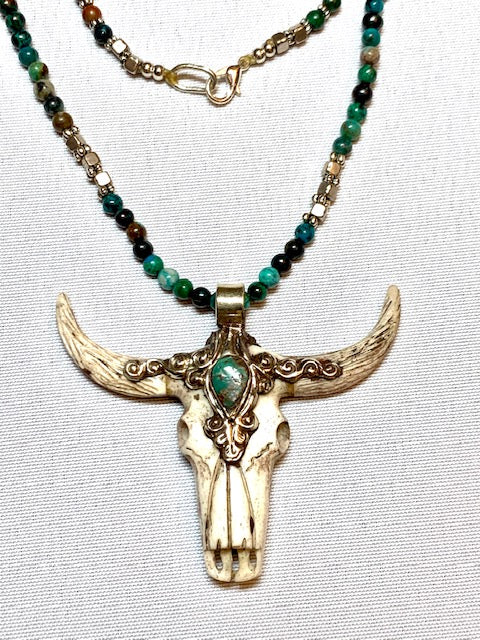 Jewelry- Stone & Bone Necklace