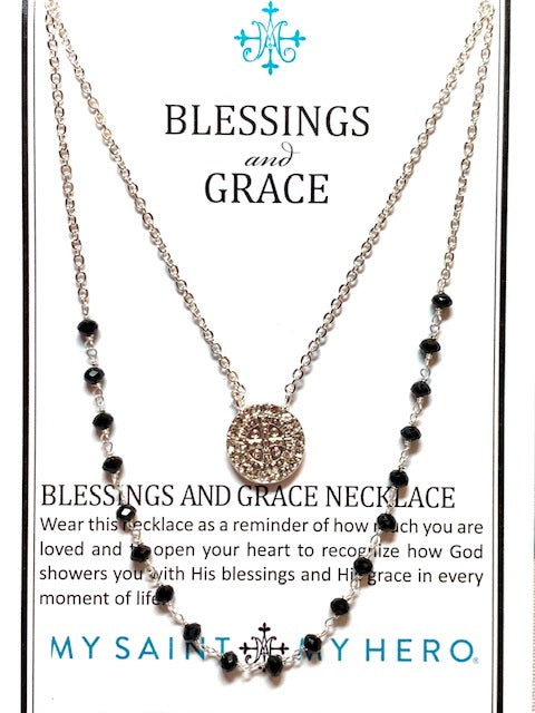Jewelry- Blessing And Grace Necklace - Black