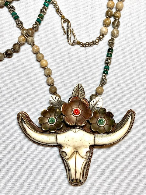 Jewelry- Skull Stone Necklace